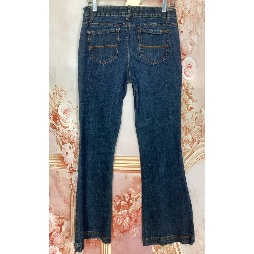 Zana Di Pants Women 11 Blue Denim Jeans Cotton Blend Bell Bottom Western 30x31